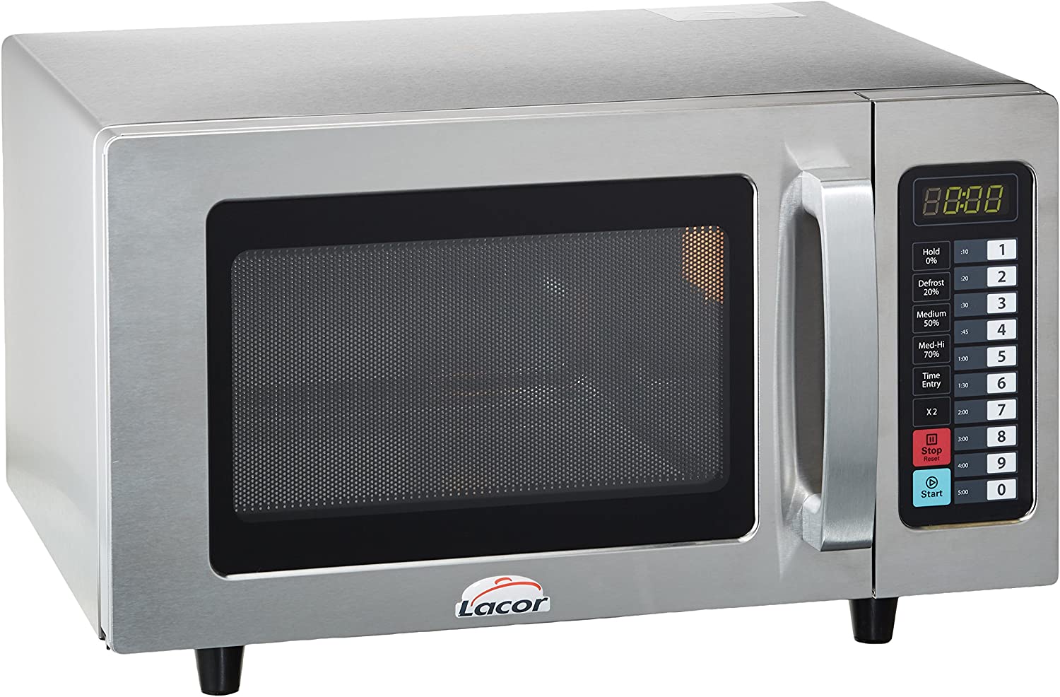 LACOR 1 69325-MICROWAVE Profesionálna mikrovlnná rúra, 25 l, 1000 W, nerezová oceľ [Trieda energetickej účinnosti A ++]