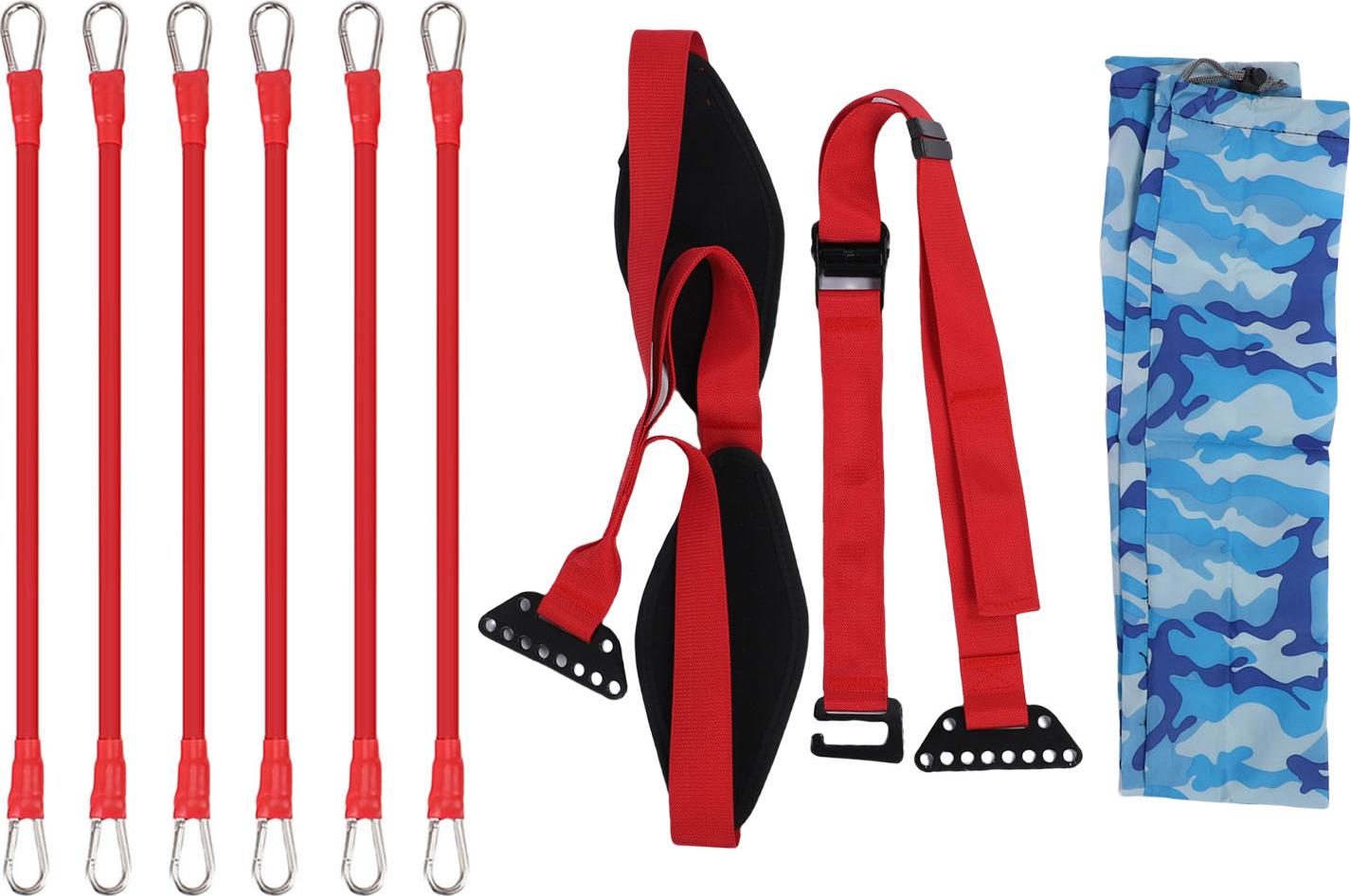 Gistuch Pull Up Assistance Band Einstellbares hoch elastisches Latex -Assistenzsystem für Heimtraining Kraftstraining rot
