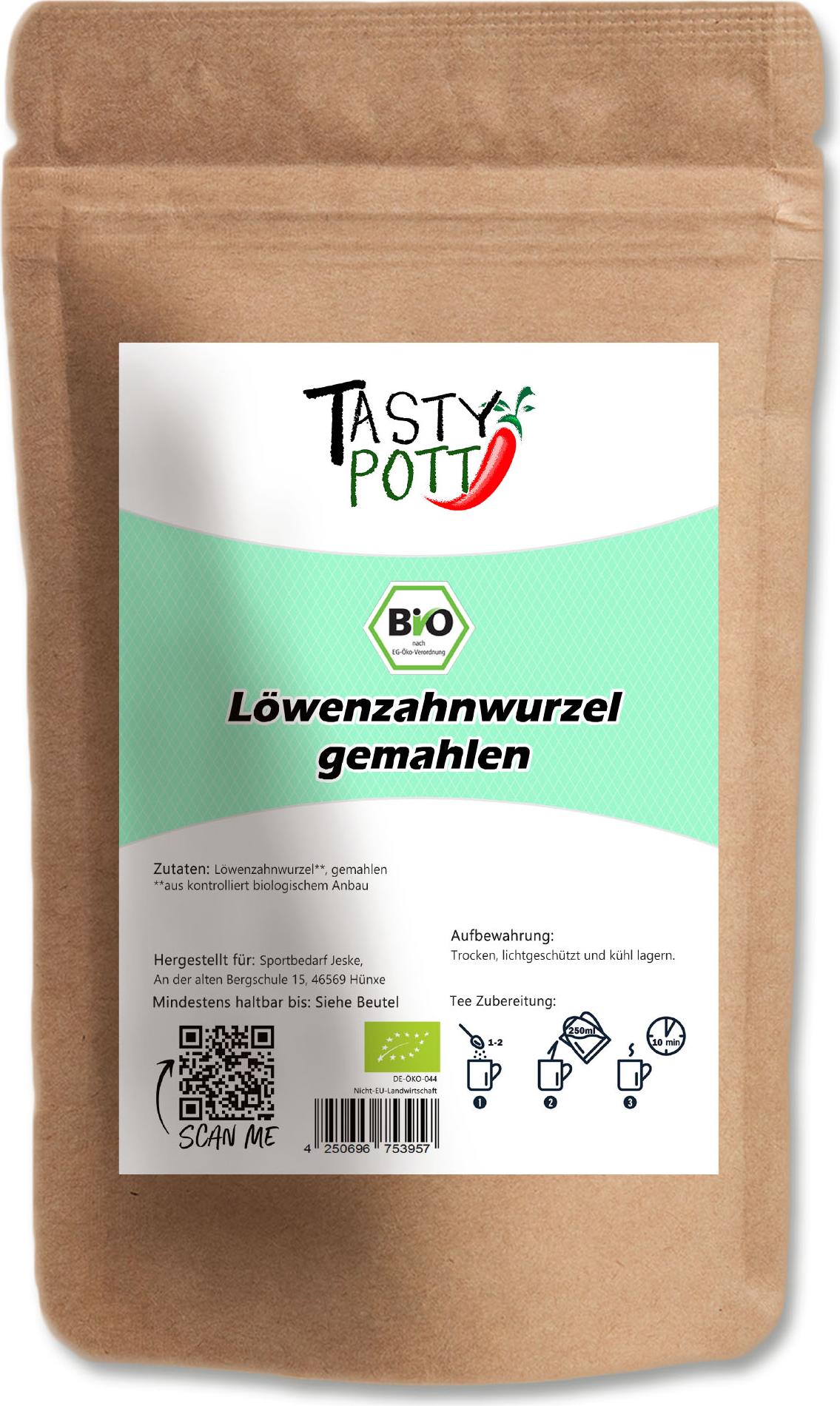 TASTY-POTT Tasty Pott Löwenzahnwurzel gemahlen 200g Beutel QK-YL7C-4JBK