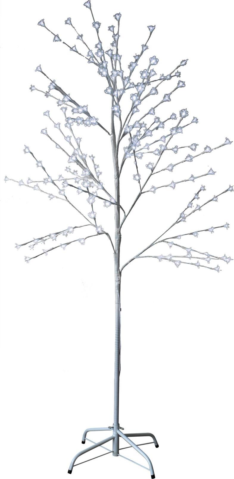 Magichome vianoce Baum MagicHome Cherry Tree, 180 cm, weiß, LED kaltweiß, 230 V, IP44, Außenbereich MAGICHOM-KIRSCHBAUM