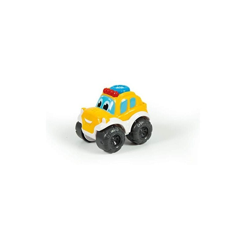 Clementoni - Baby Clementoni Safari Retrofriction Auto mit Lichtern und Geräuschen - Babyspielzeug mit Sound ab 1 Jahr (17178) CLEMENTONI CL17178