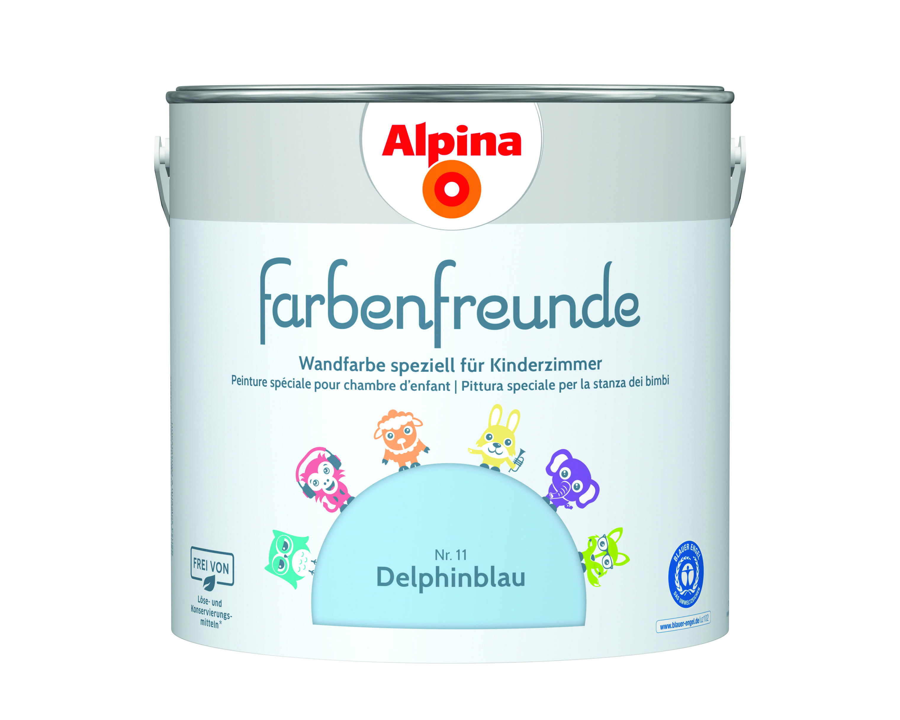 Alpina Farbenfreunde Nr. 11 delphinblau 2,5 L matt 914041