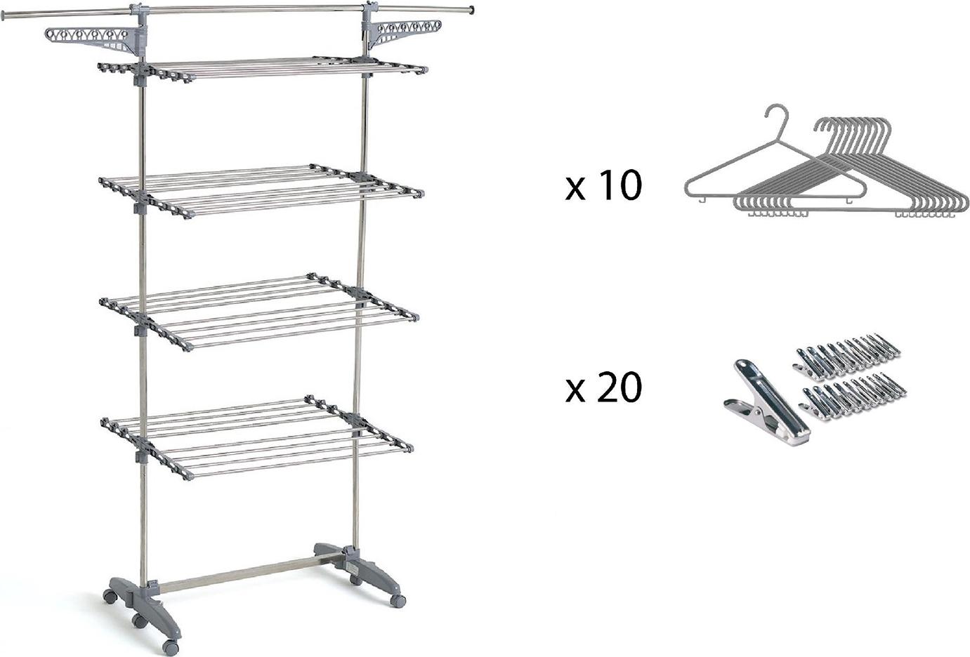 Wäschetrockner 30m 4 ebenen + zubehör Kitchen move BAT-TR-27S