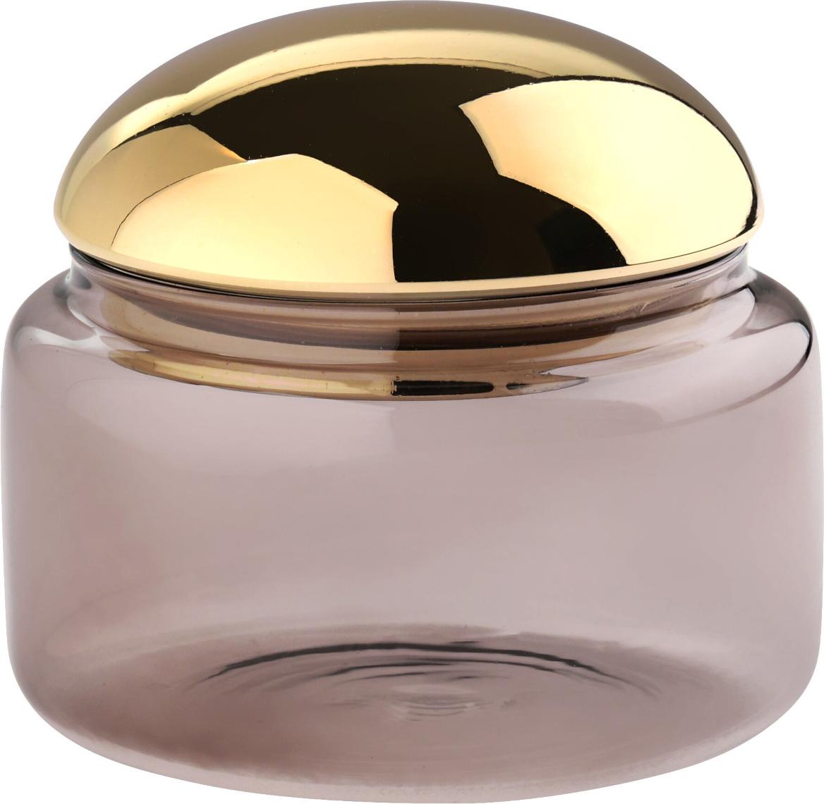 Giftcompany Geschenke Vertriebsgesellschaft mbH Voile Glasdose S grau/gold 8,5cm