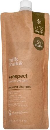 Milk_Shake K-Respect Keratin System Preparing Shampoo uhladzujúci šampón na hrubé a nepoddajné vlasy 750 ml