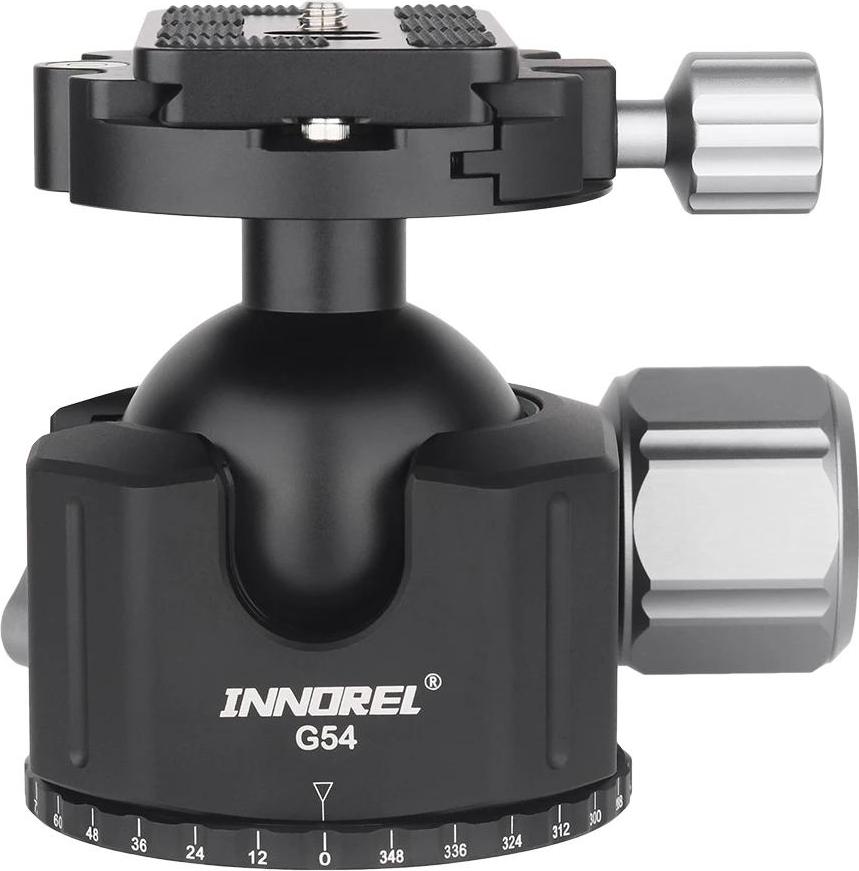 Statívová hlava, plochá konštrukcia, funkcia 360° panoráma, guľová hlava G54