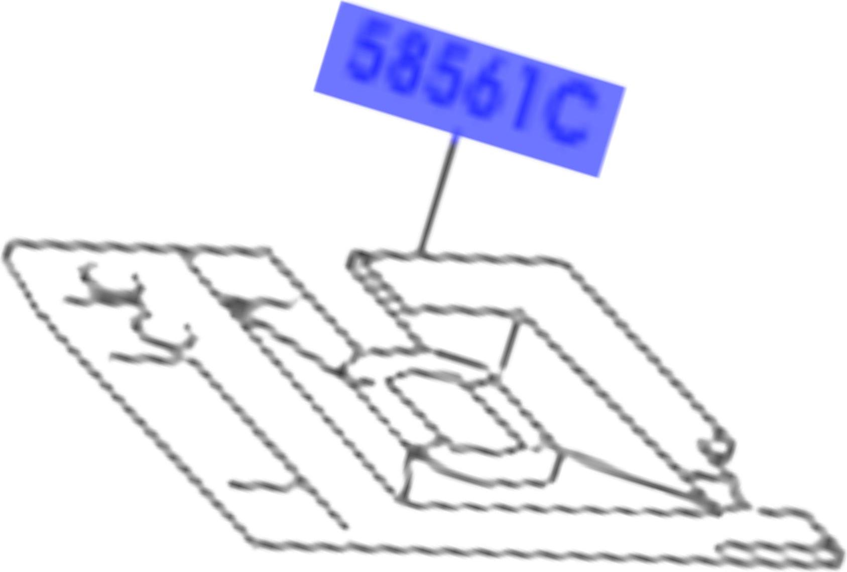 Toyota OE TOYOTA Yaris Unterflur-Schalldämmung 58561-0D070 OE