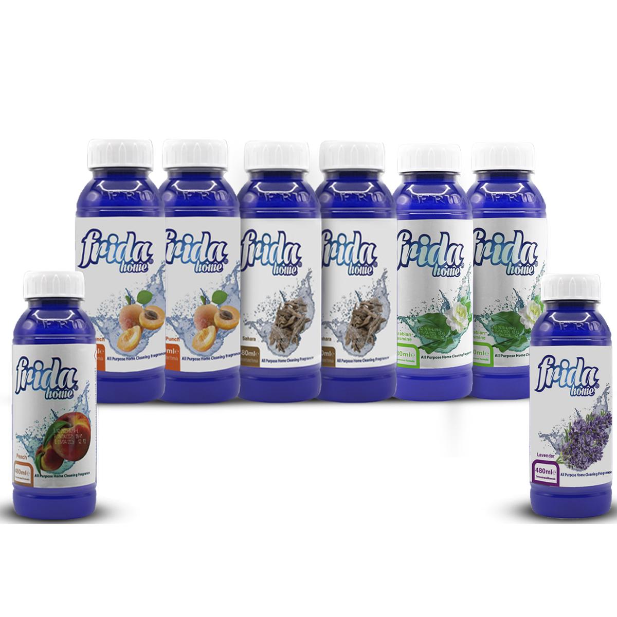 Frida Angebot: Allzweckduft Jasmin (2x), Oud (2x), Fruit Punch (2x), Pfirsich, Lavendel.