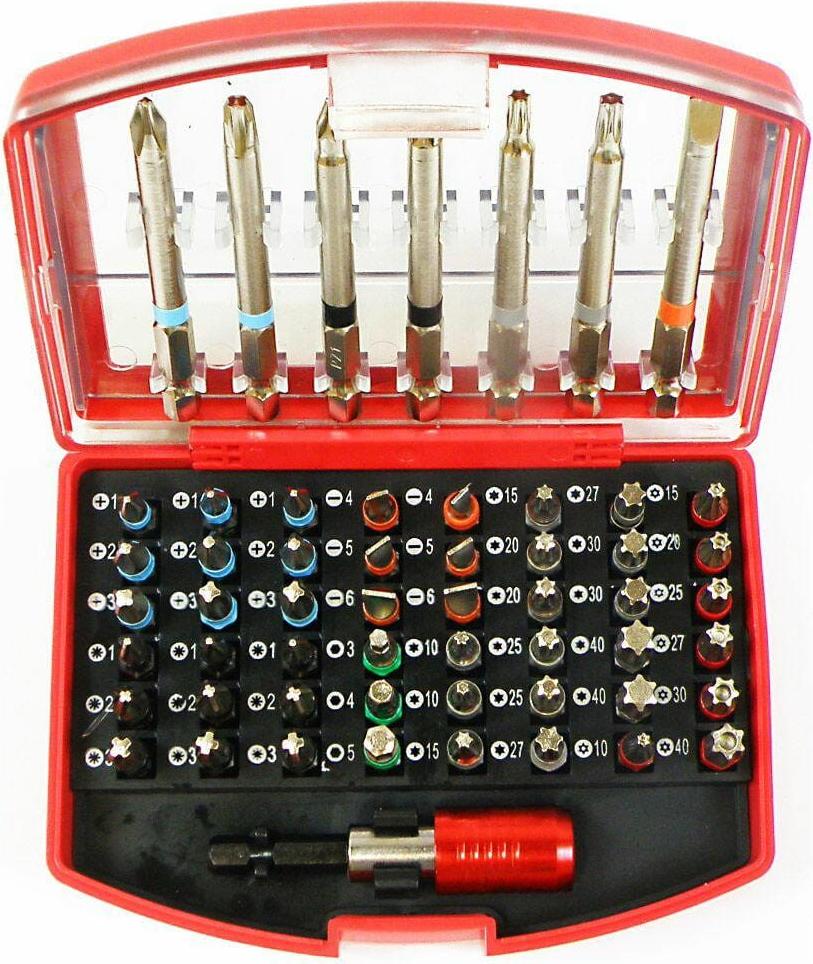 SILVER 56-teiliges Set of Bits, Silber Marke, Profi-Modell, ideal für feinmechanische Arbeiten, hohe Haltbarkeit und Leistung in der Kfz-Reparatur.