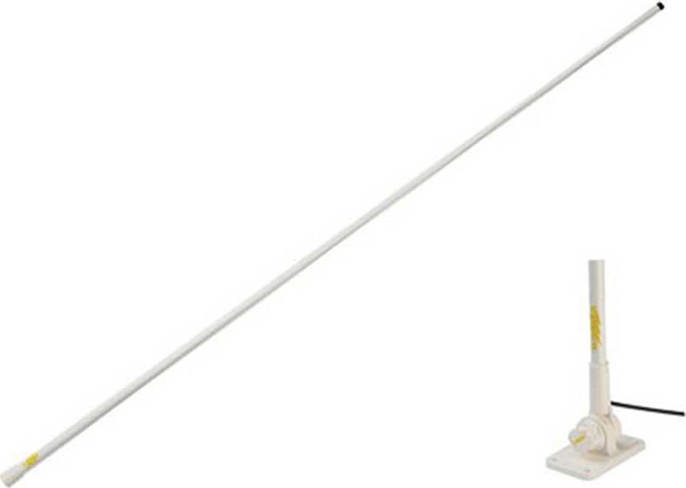 Glomex Supergain Capri Vhf-glasfaserantenne Weiß Weiß One Size GLOSGV140WH