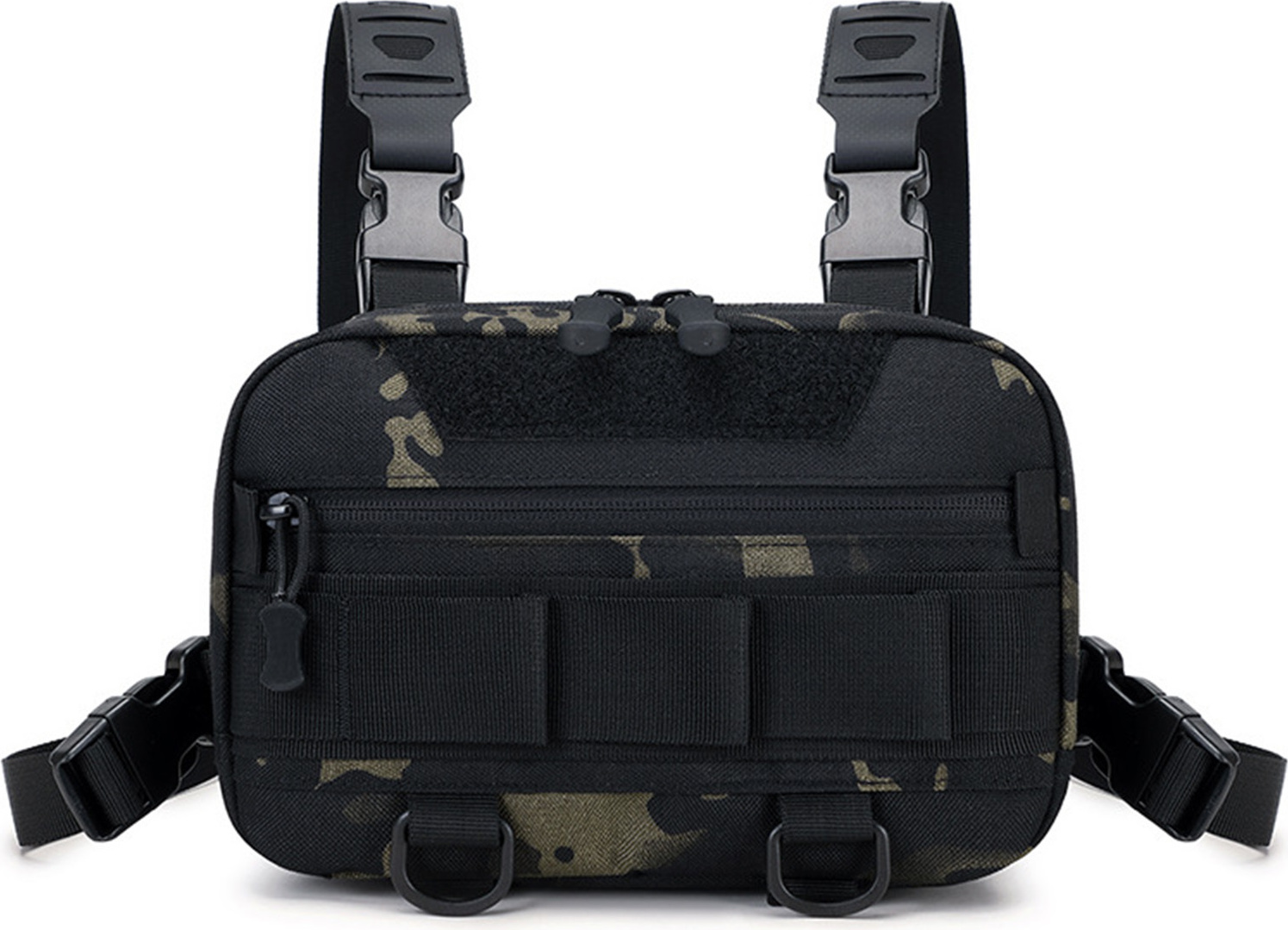 Lixada Kleiner Wanderrucksack f¹r Herren, gro?er Angelrucksack mit gro?er Kapazit?t, Brusttasche f¹r M?nner, reisefertiger Angelrucksack mit Rutenhalter