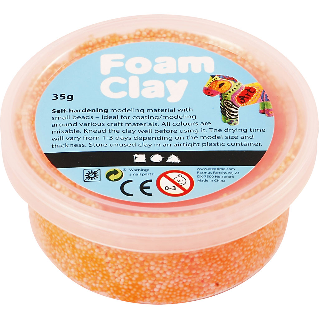 Foam Clay - Neon Oranje, 35gr. 78928