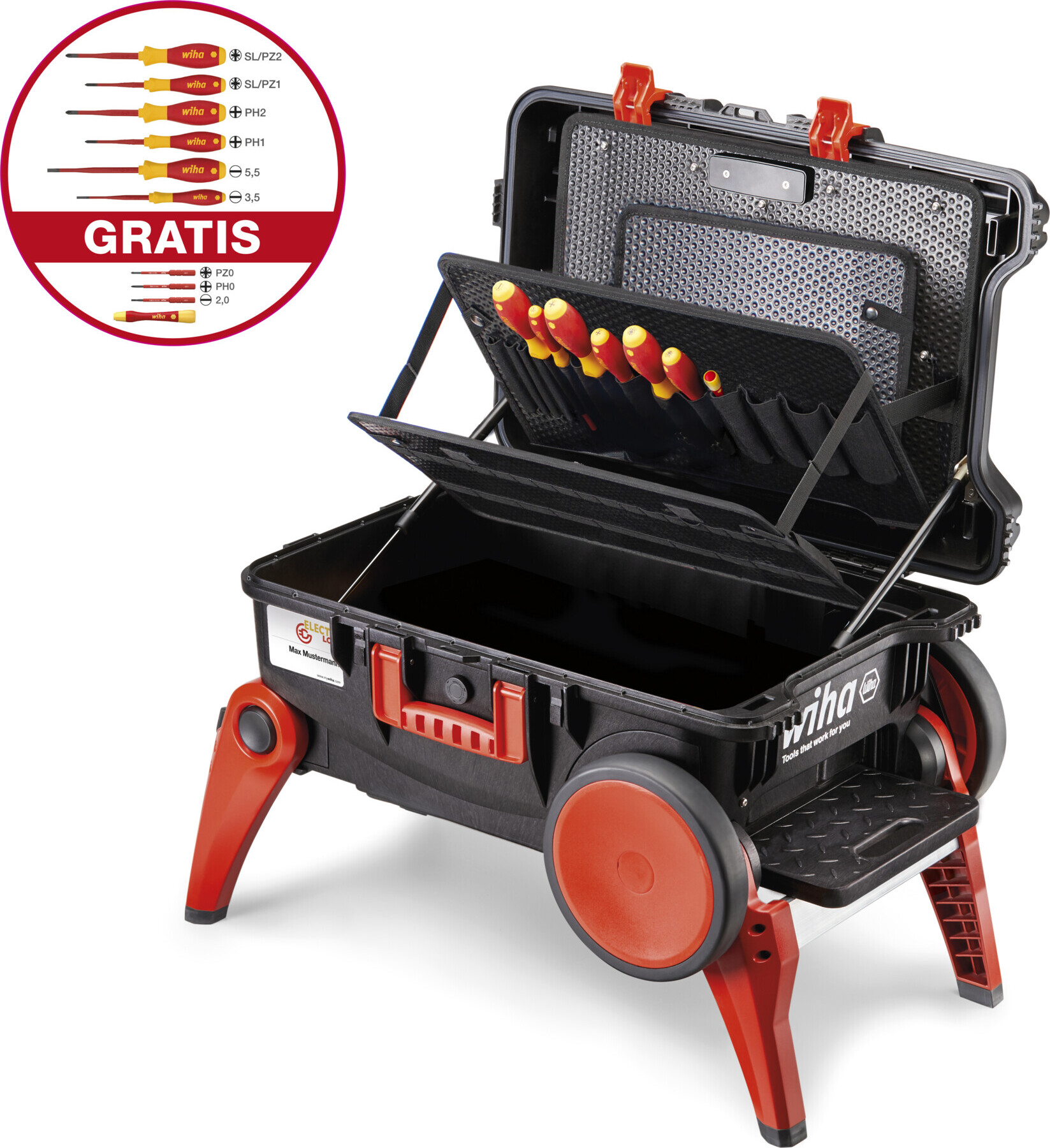 Wiha 44129, Rot, Polypropylen (PP), 685 mm, 501 mm, 345 mm
