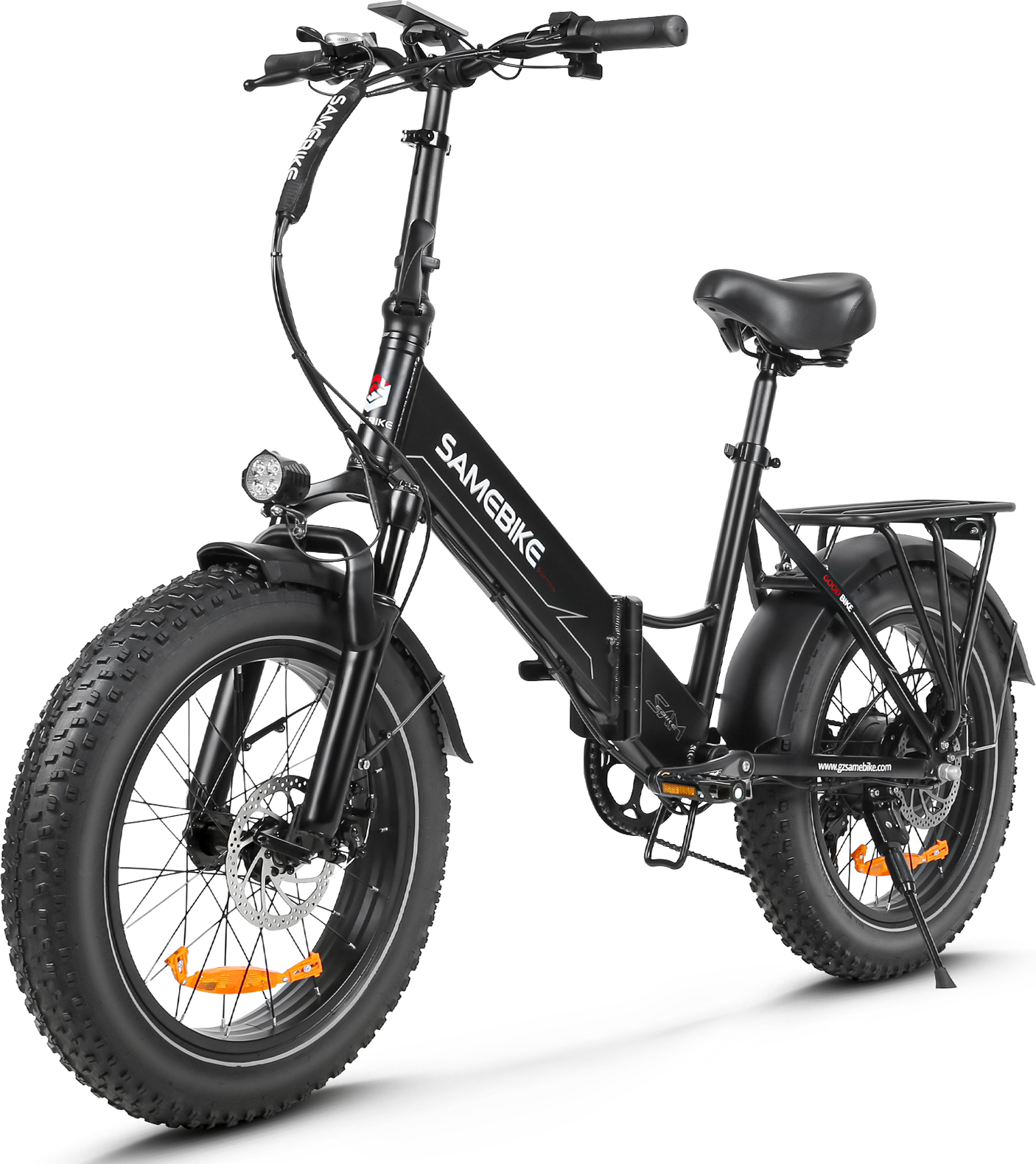 E Bike elektrický bicykel 20 "pneumatiky s tučnými pneumatikami e-bike skladací bicykel 48V / 13Ah batéria, terénny horský bicykel, režim plavby sa dá nastaviť, diaľkové ovládanie NFC