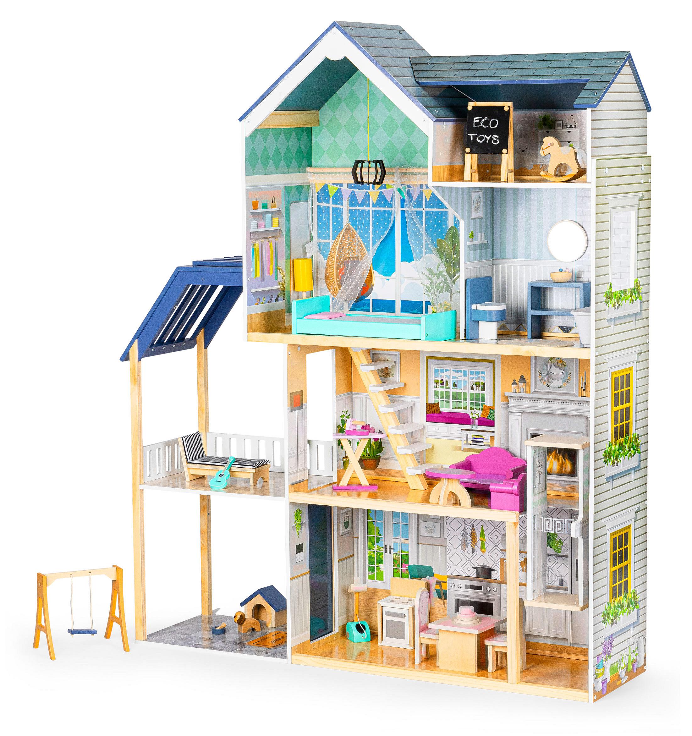 Puppenhaus aus Holz XXL Ecotoys Wohnsitz Maya 8101
