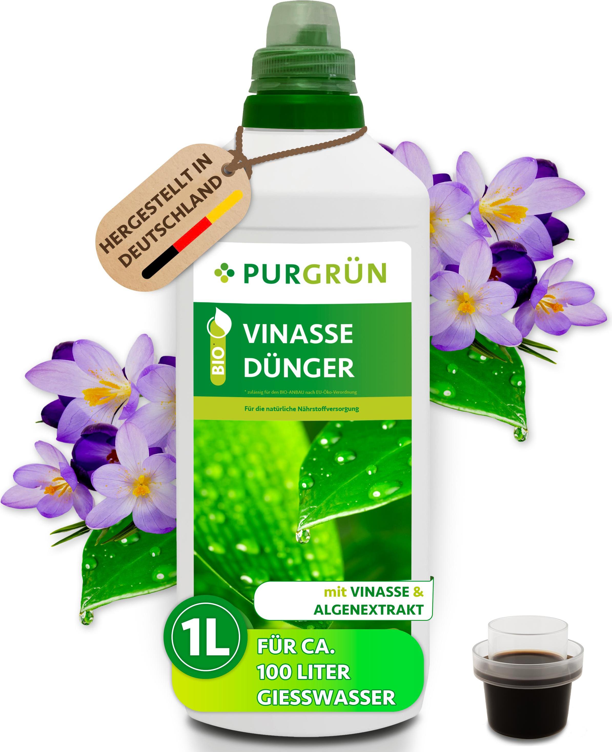 Purgrün -Vinasse-Dünger 1 Liter, -Flüssigdünger (4+1+7) 80522-82