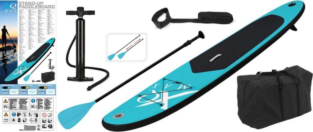 XQ Max Stand-up Paddle Board 285 cm Nafukovacie modro-čierne