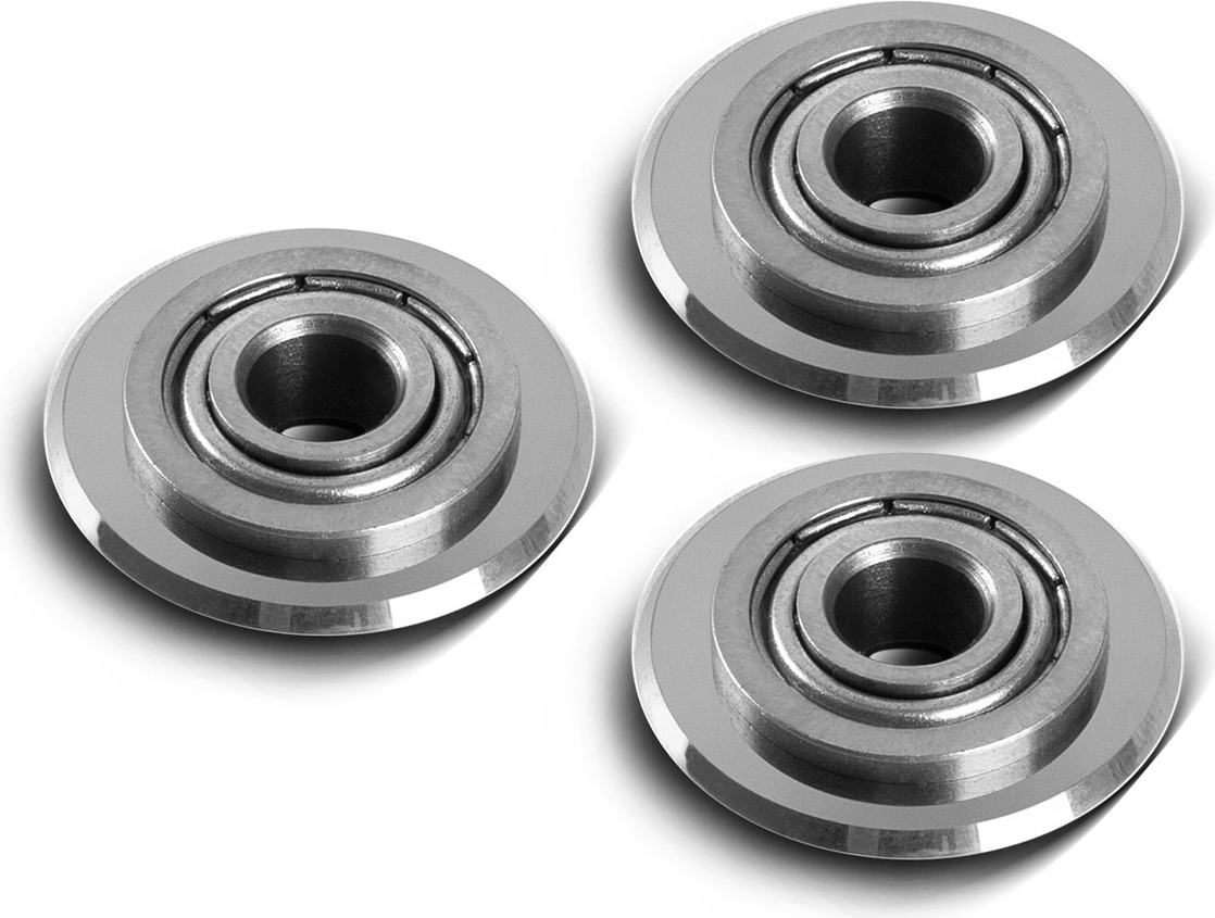 STAHLWERK 3 x Universal Fliesenschneidrad 22 x 6 x 6 mm 14 mm Schneidleistung 6673