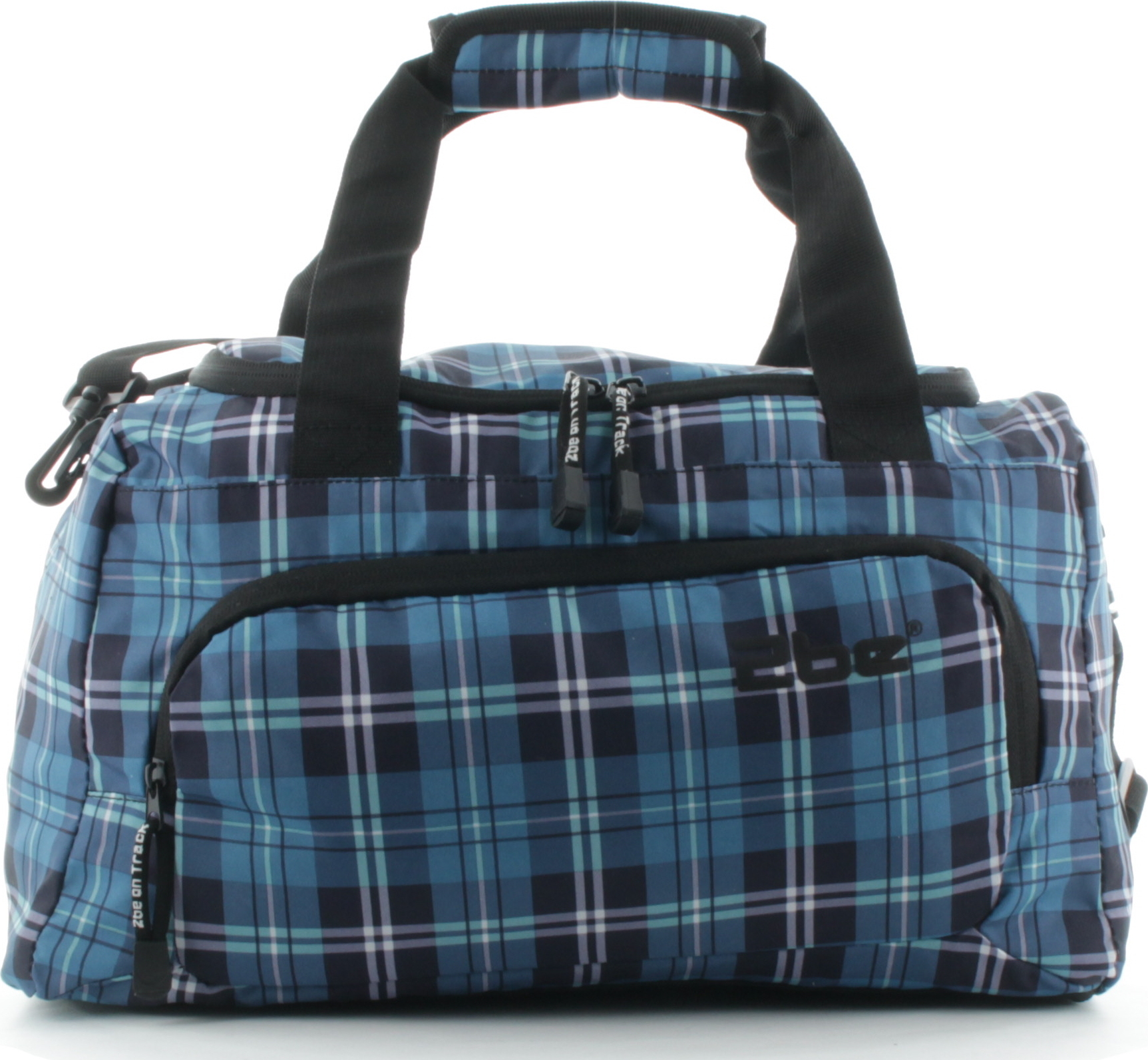 2be Duffel Bag Reisetasche Sporttasche 2BDF Uni 61402 Blau kariert 61402.41 blue checker