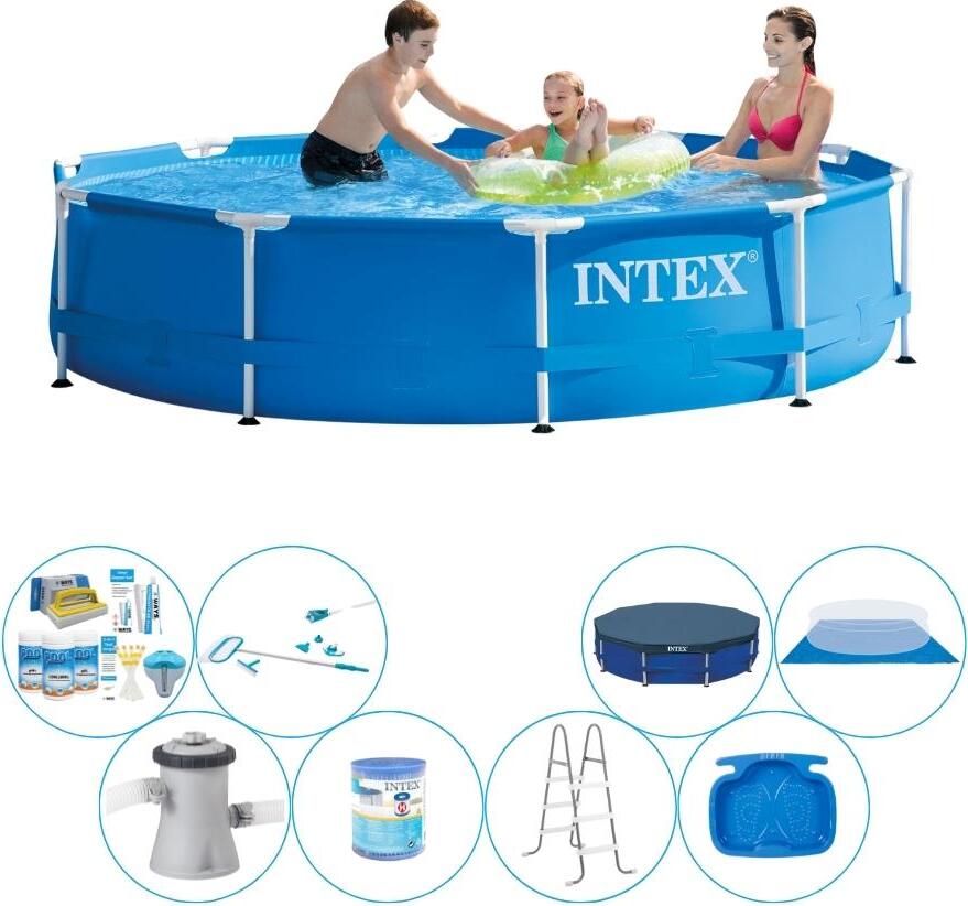Intex kovový rám 305x76 cm okrúhly - balenie všetko v 1 bazéne