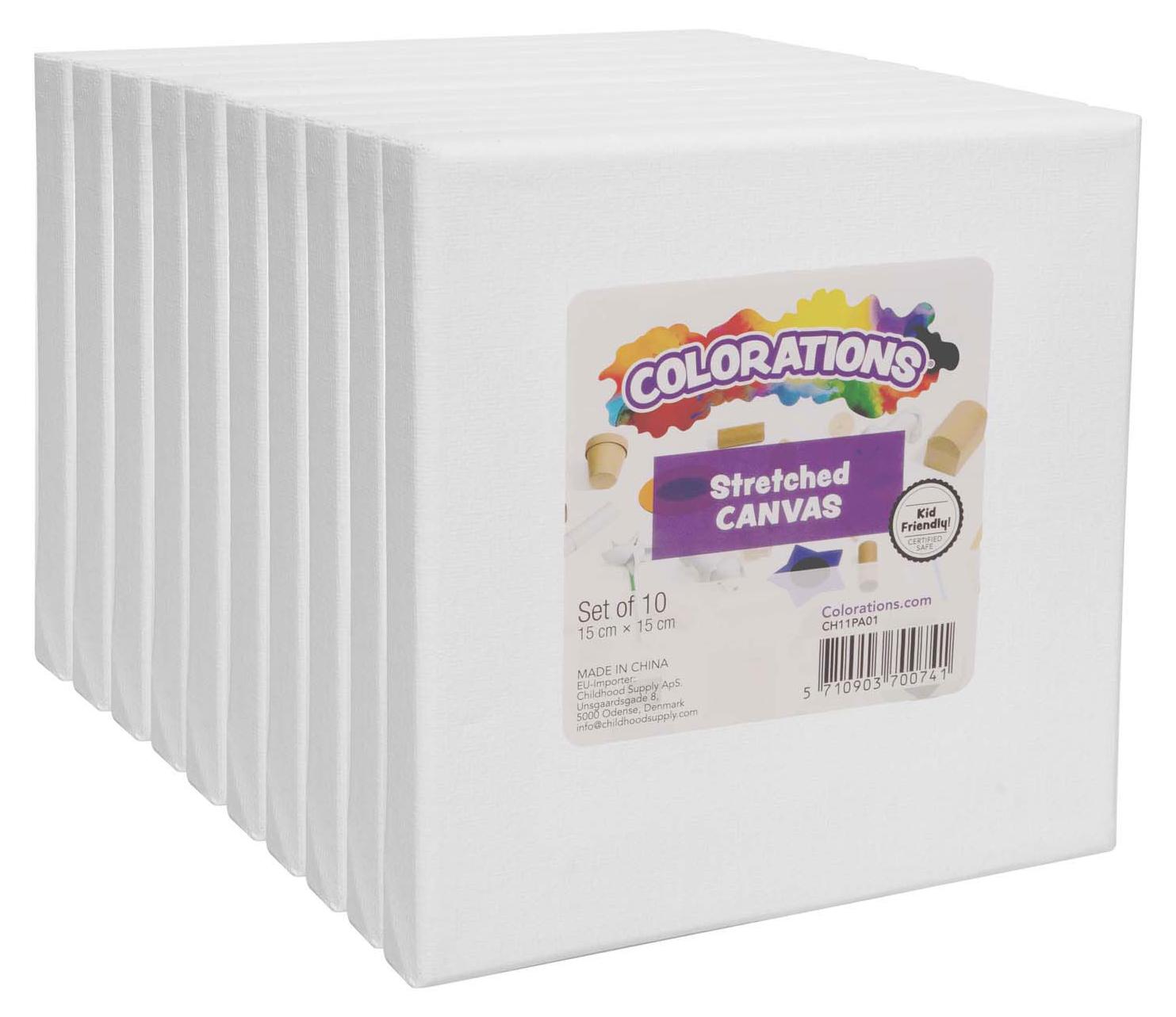 Colorations - Gespannen Canvas 10 x 10 cm, 10st. CH11PA01