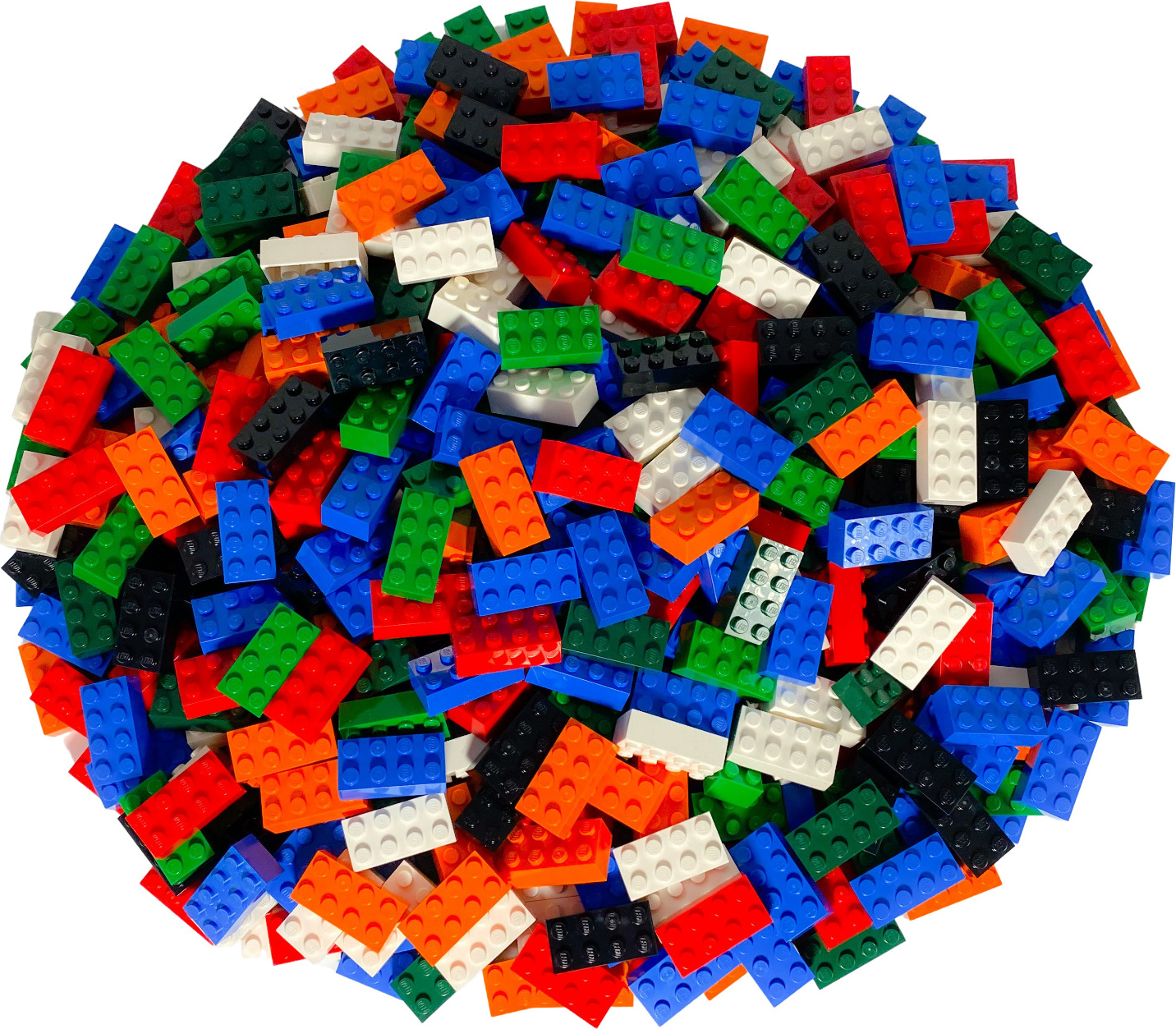 LEGO® 2x4 kocky Vysoká zmiešaná farba - 3001 NOVINKA! Množstvo 1000x