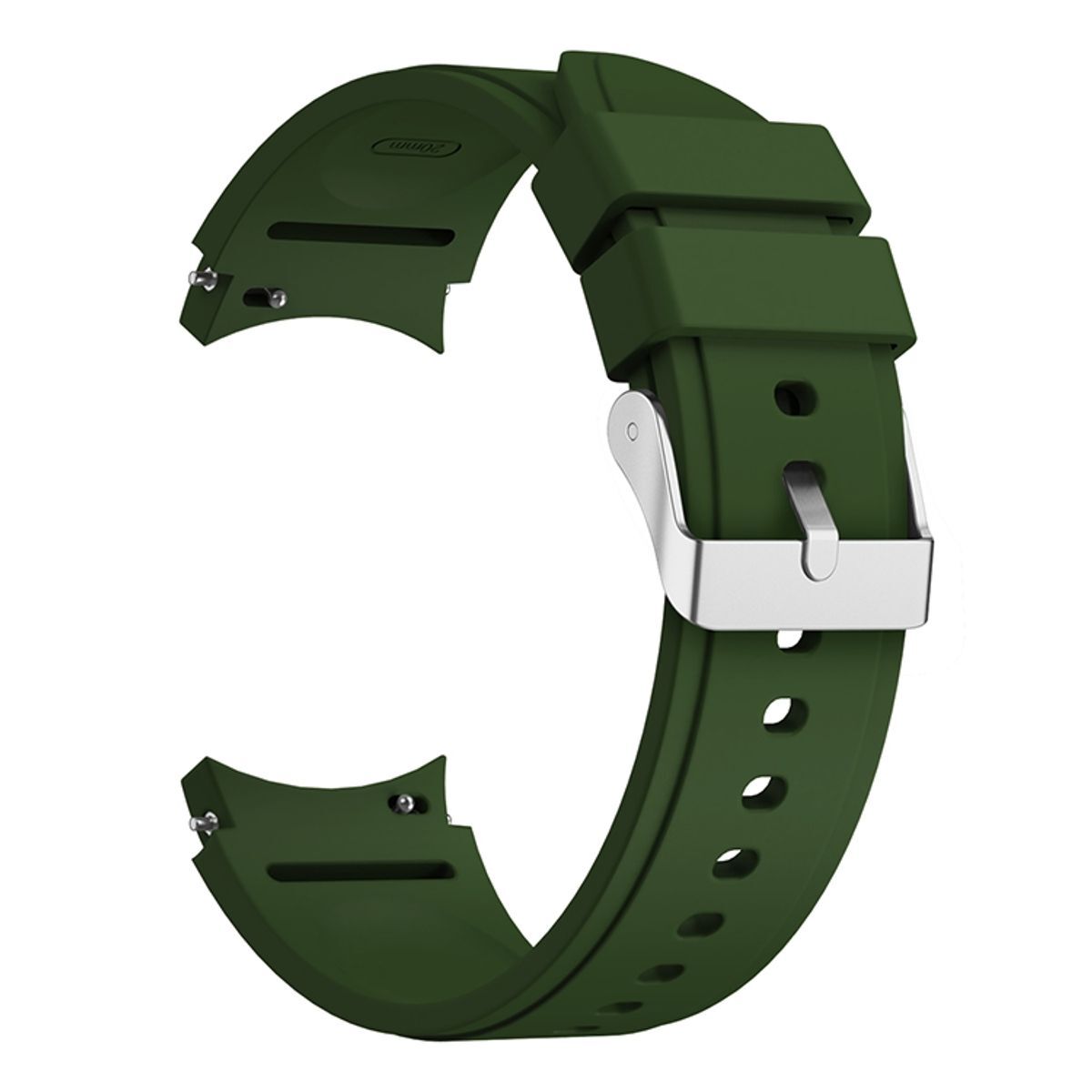 Športový náhradný remienok pre Samsung Galaxy Watch 4 Classic 42 mm Silikónová slučka, farba: Army Green