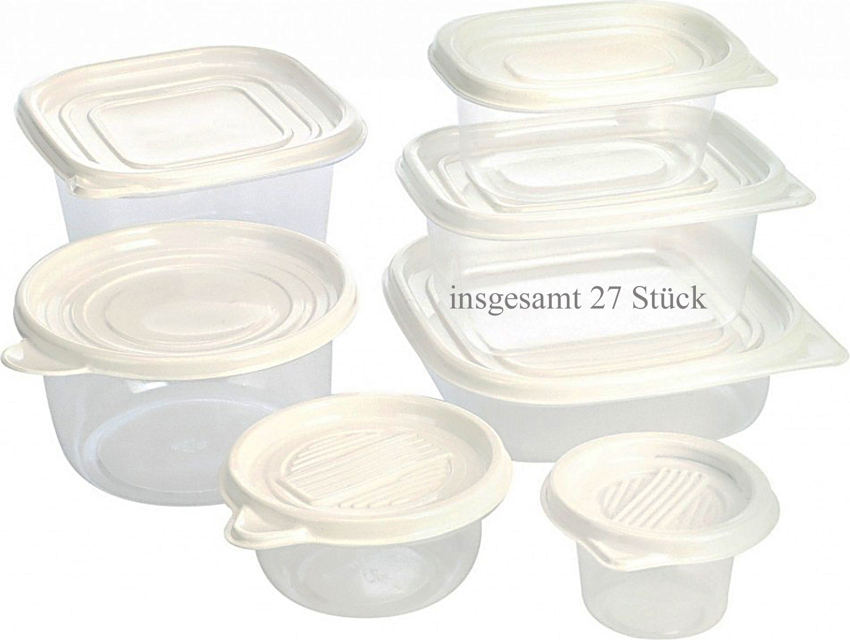 Vorratsdosen-Set, 27 Teile Kunststoff neuetischkultur 362000030