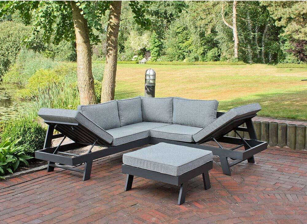 Gartenmöbel Lounge-Set DOLE-120, 3tlg.