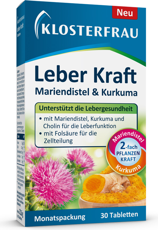 Klosterfrau Leber Kraft Unterstützt die Lebergesundheit Leberfunktion Gesundheit LSI_AMZPTSDEDE_0N_PR0005196692