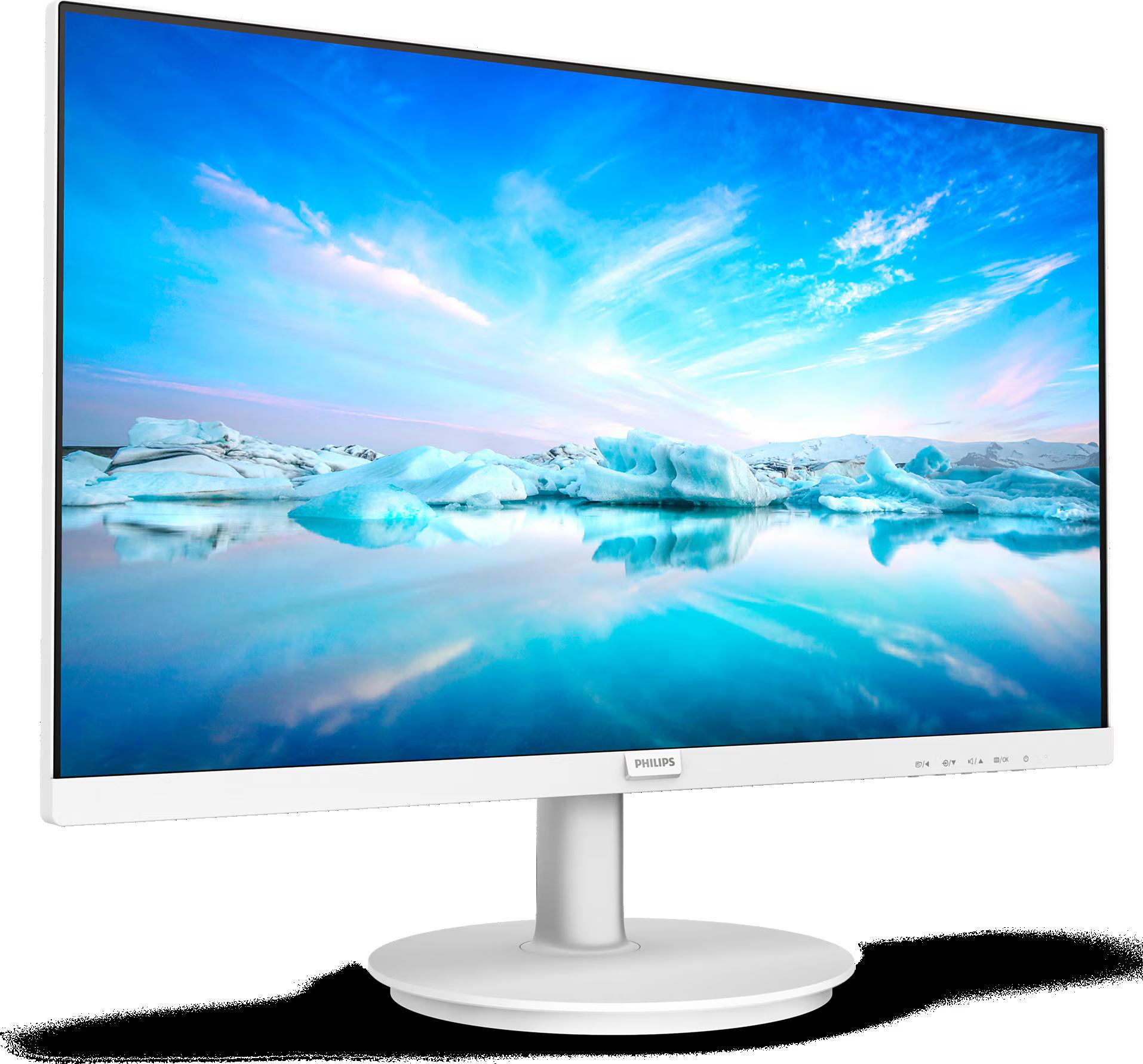 Philips V Line 241V8AW/00, 60,5 cm (23.8"), 1920 x 1080 px, Full HD, LCD, 4 ms, Biela