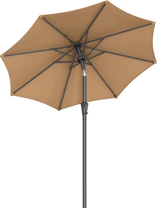 Famanu Gartenparasol – Leicht zu öffnen und zu schließen – 30° kippbar SHSHOP