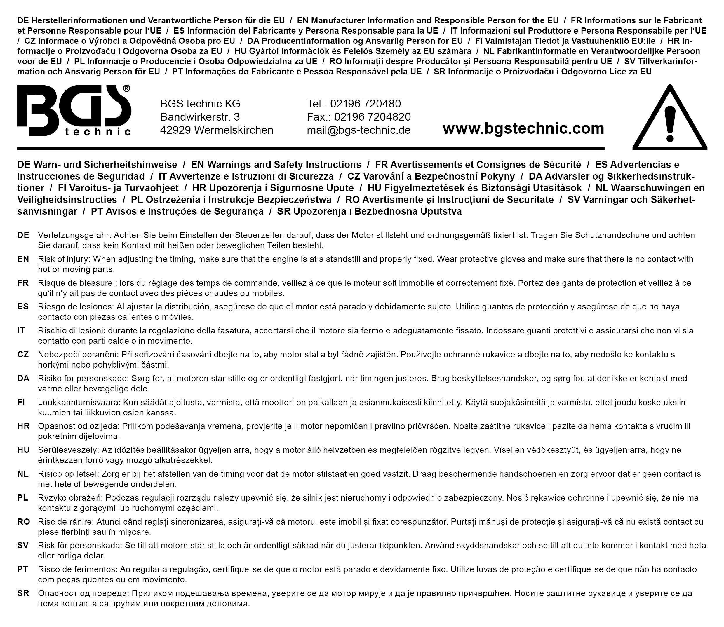 BGS technic BGS 8154-4 Schwungrad-Fixierdorn Renault aus Art. 8154