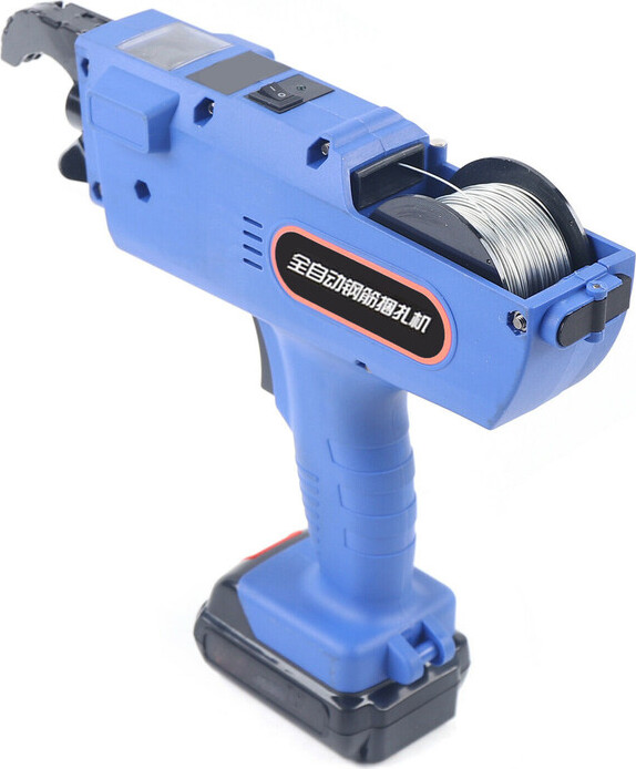 ele eleoption 8-34mm Elektrische Bindemaschine Rebar Drahtbindegerät Drahtbindemaschine Wiederaufladbar mit 3 Bindedraht