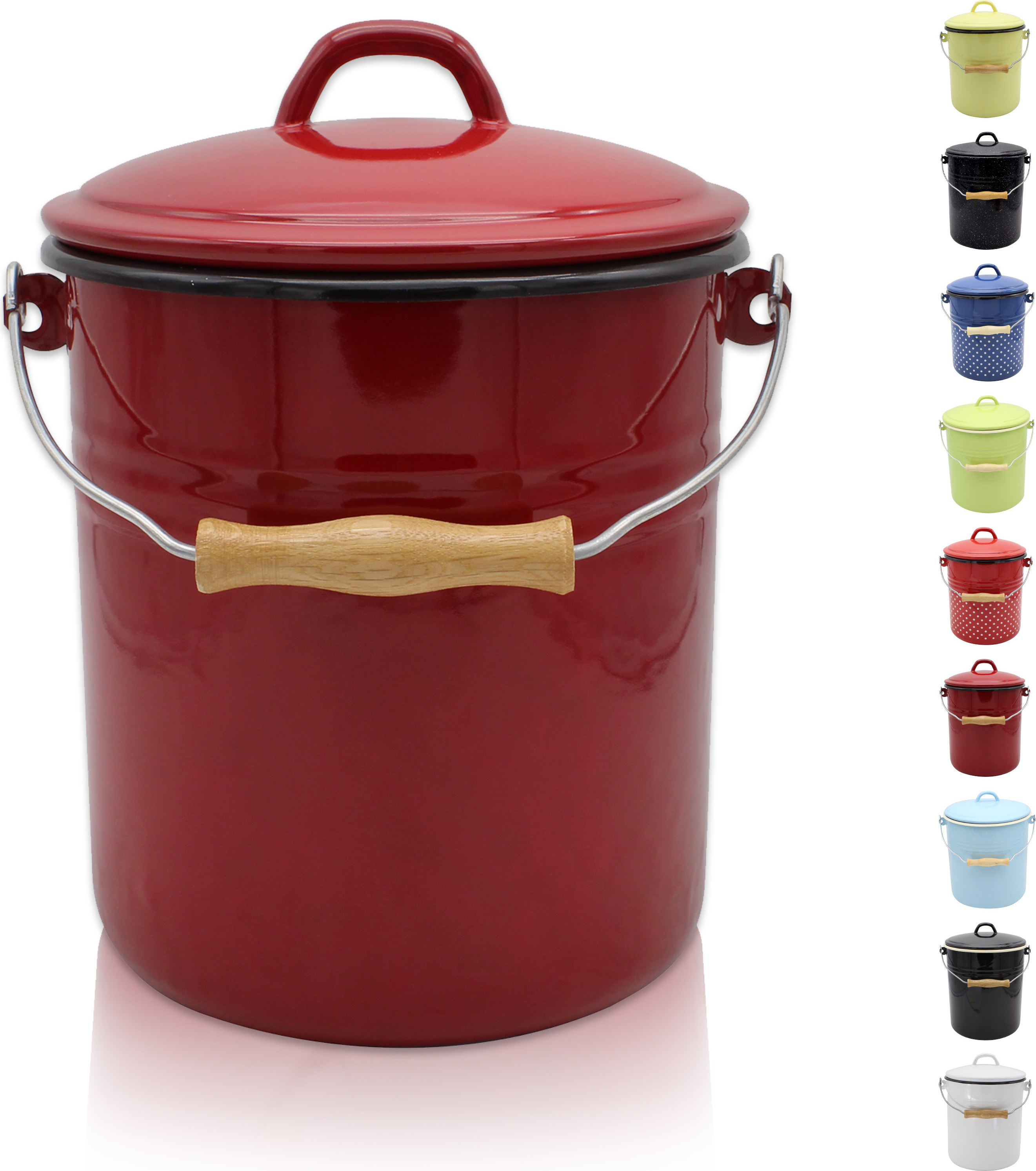 Karl Krueger Karl Krüger M5R Mülleimer rot, 5 Liter