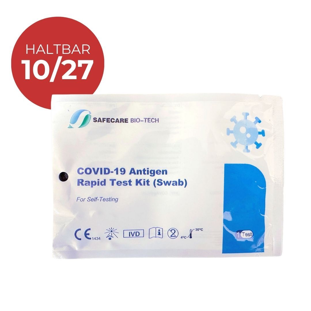 Safecare Biotech Safecare SARS-CoV-2 Laien Selbsttest – 10 Stk. / 1er Softpack | CE 1434