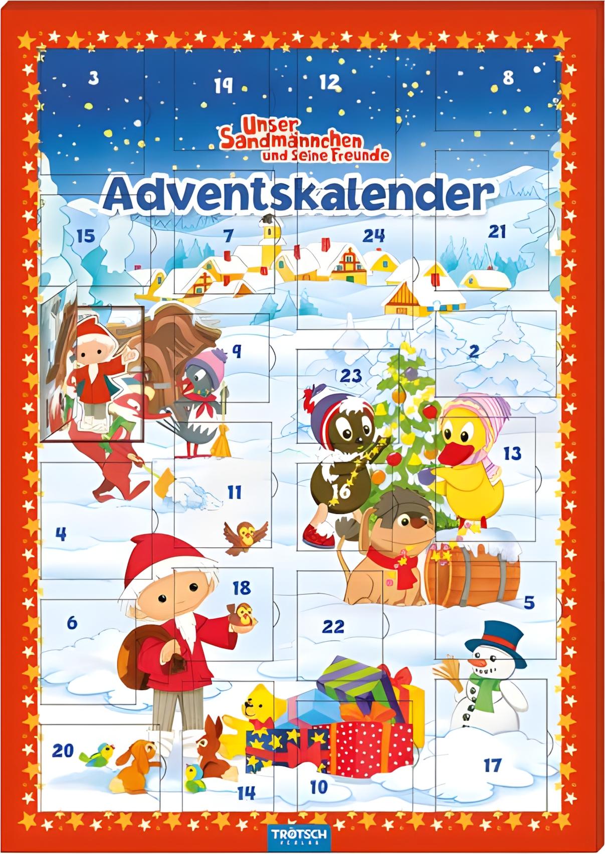 Magnetický adventný kalendár "Náš pieskový muž"