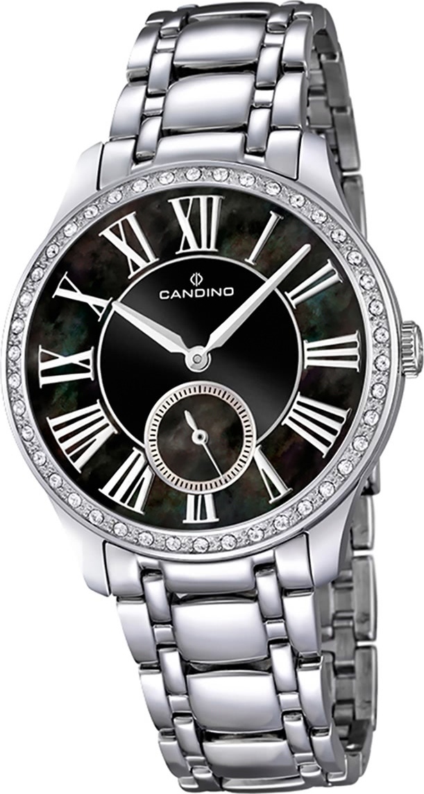 Candino Elegance z nehrdzavejúcej ocele dámske hodinky C4595/3 náramkové hodinky analógové strieborné D2UC4595/3