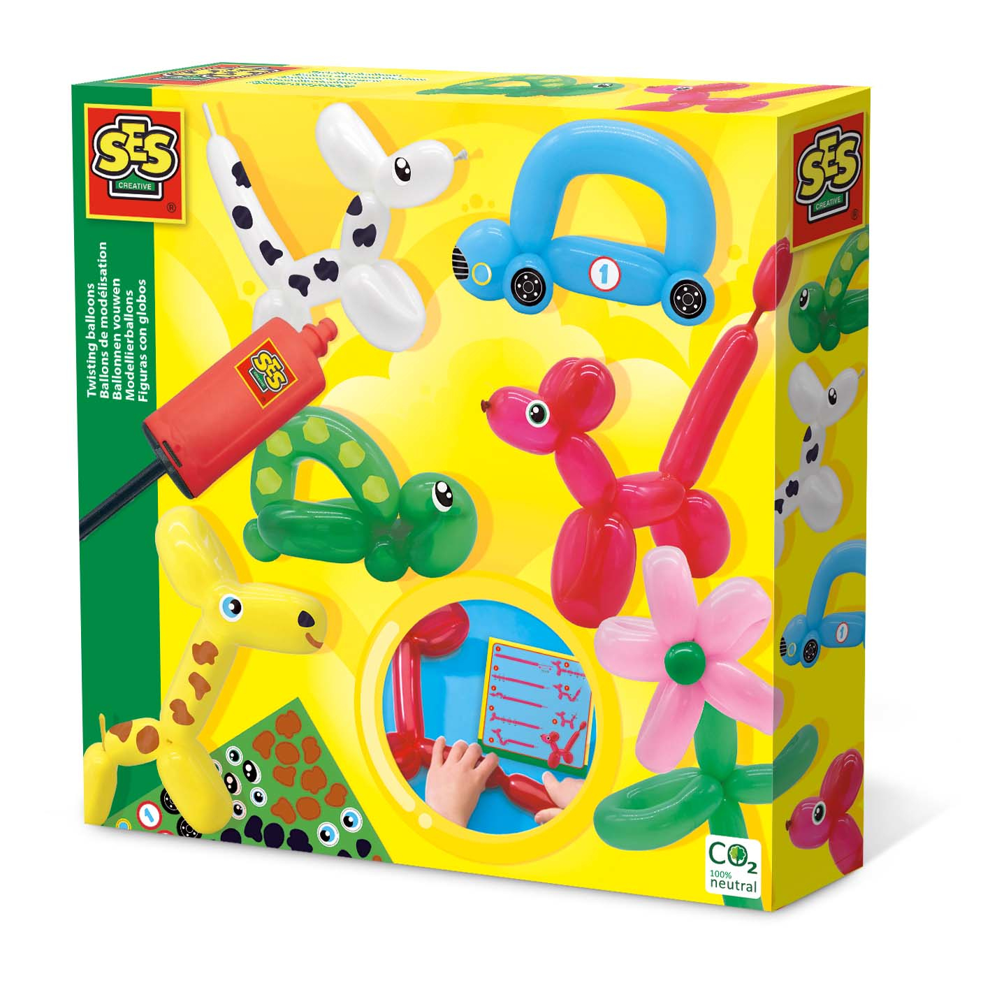 SES 14017 Modellierballons Ballons modellieren, Diverse Farben