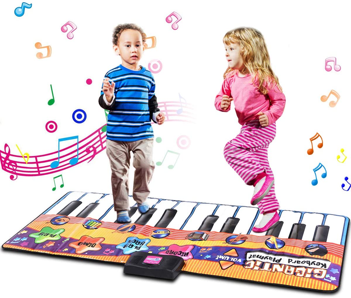 Piano Mat Tanzmatten Klaviermatte Musikmatte Kinder Tierstimmen Klaviertastatur 