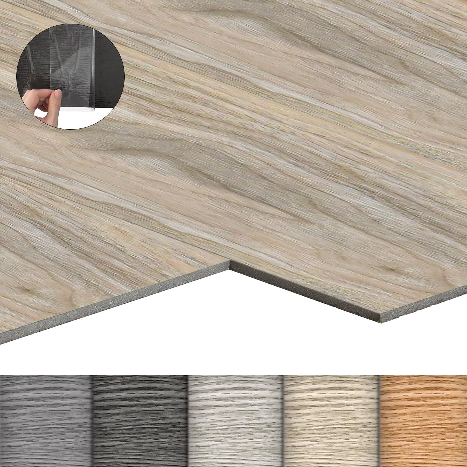Piastrelle Viniliche Autoadesive VEVOR Effetto Marmo Nero – 50 Pz 30.5x30.5 Cm, Spessore 1.5 Mm, Impermeabili Per Bagno E Cucina