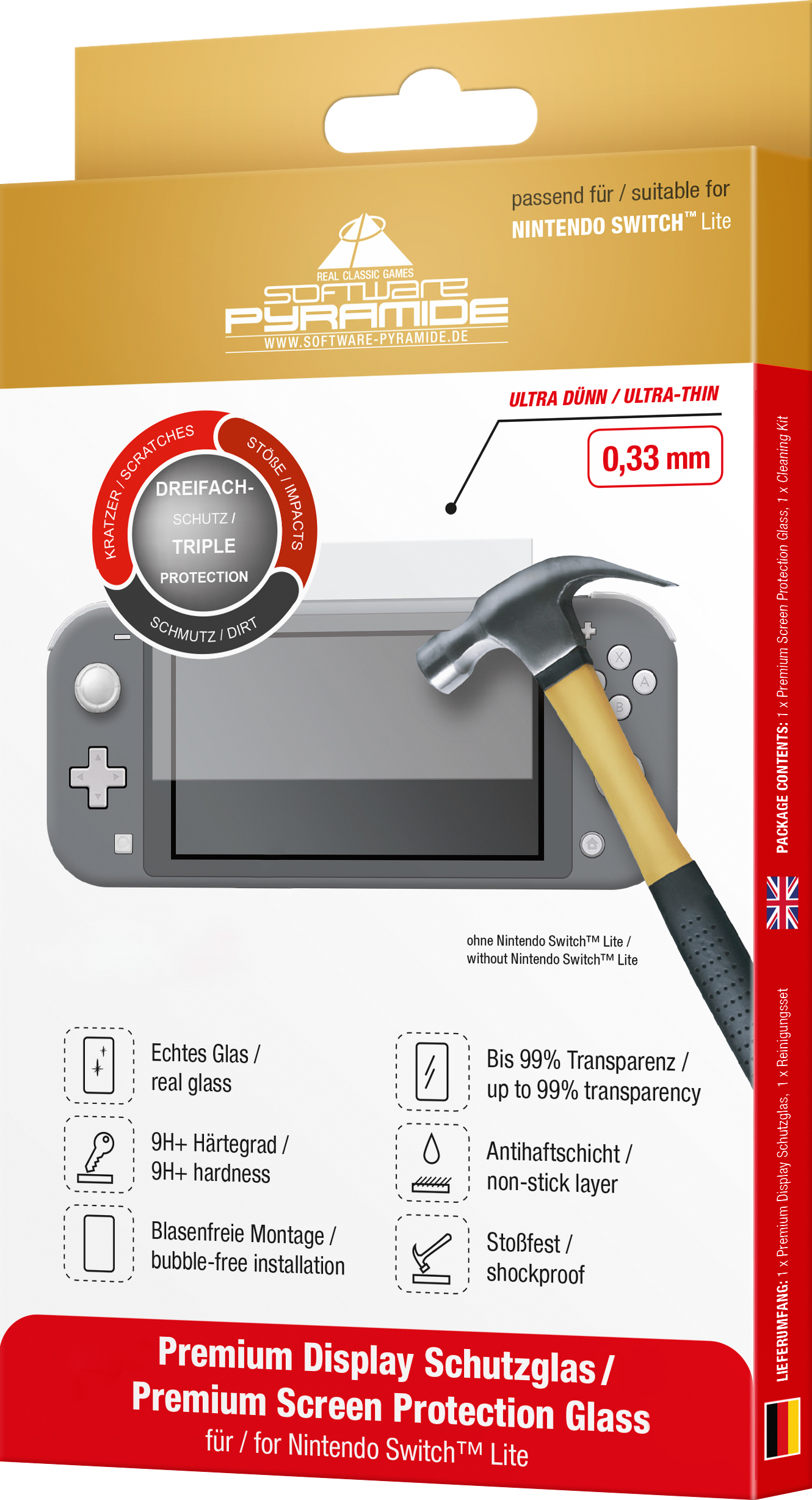 Software Pyramide Switch Lite: Schutzglas Schutzglas 97042