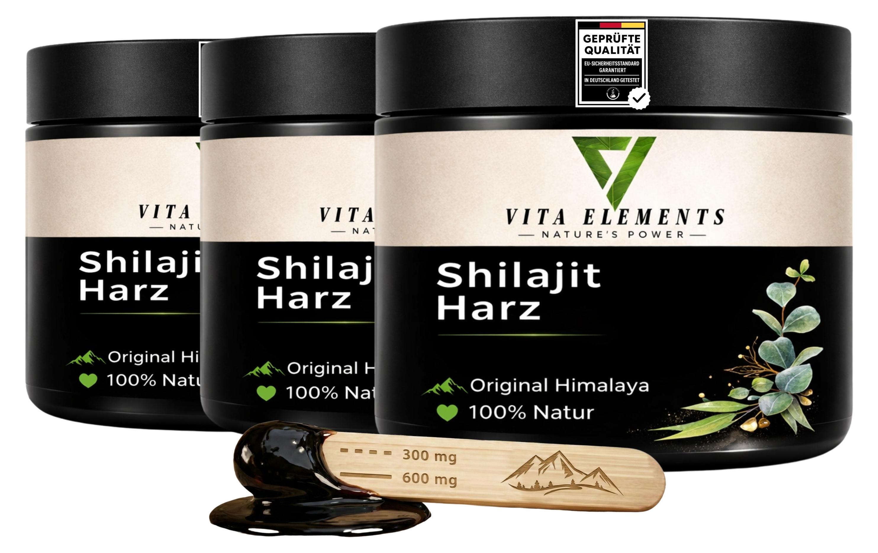 IK-Handelsgruppe Vita Elements Shilajit Harz 3er Set 50g Resin Fulvinsäure Mumijo Fulvic Acid Nahrungsergänzungsmittel 3xNA-1