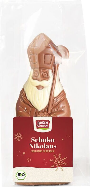 Rosengarten Naturkost Rosengarten Vollmilch-Schoko-Nikolaus mit Bischofsmütze - - 60g