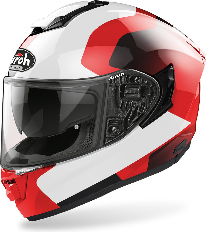 Airoh Helmet Airoh ST.501 Dock Helm, weiß/rot, 2XL (63) ST5D55XXL