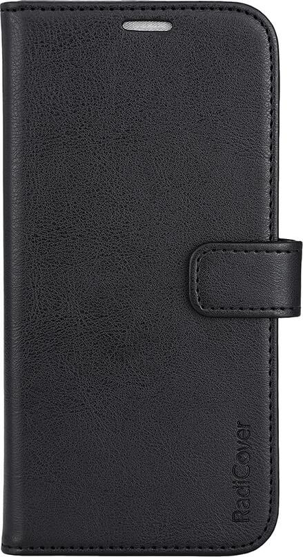 RADICOVER Flipcov Anti Radiation RFID 3 Karte MagS iPhone 15 Plus Schwarz PU 587106