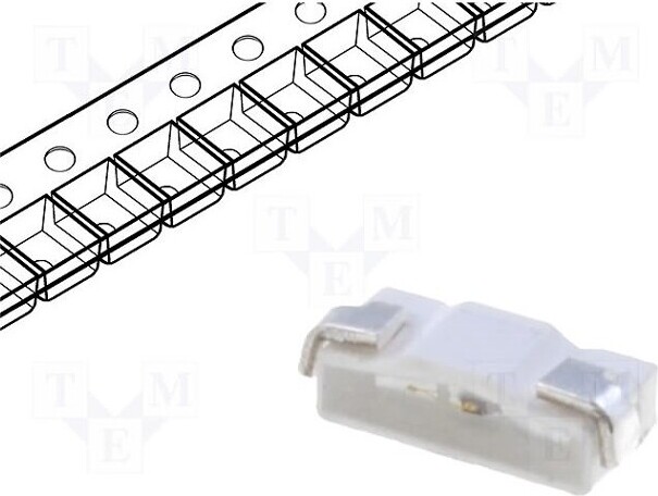 TNE 2x LED 110° 70÷200mcd rot 2810 2,8x1,2x0,8mm SMD 1,95÷2,5V 20mA KA-2810ASURSK LED _1GH_KA-2810ASURSK