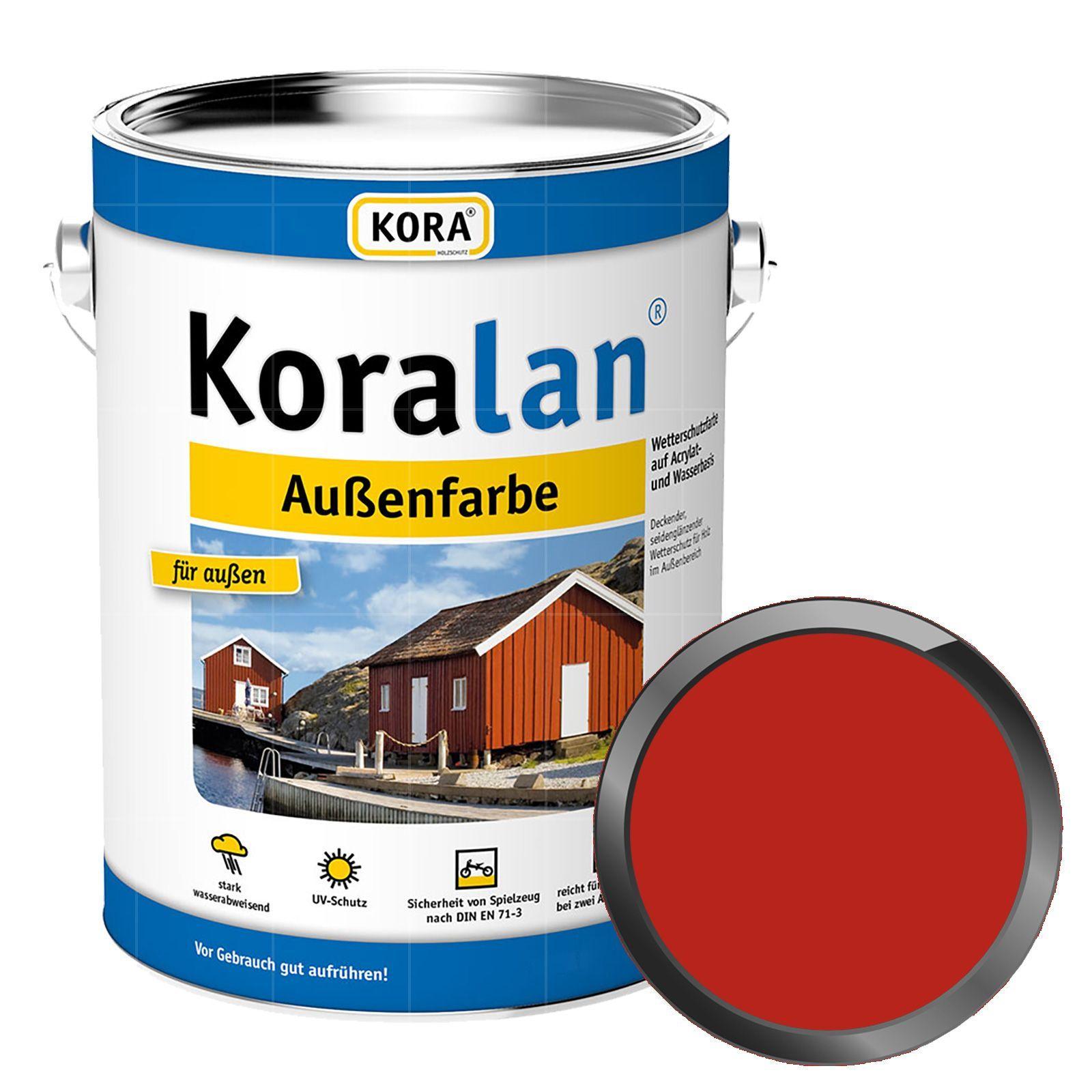 KORA Holzschutz Kurt Obermeier GmbH & Co. KG KORA Koralan Aussenfarbe 0.75 Liter Rot