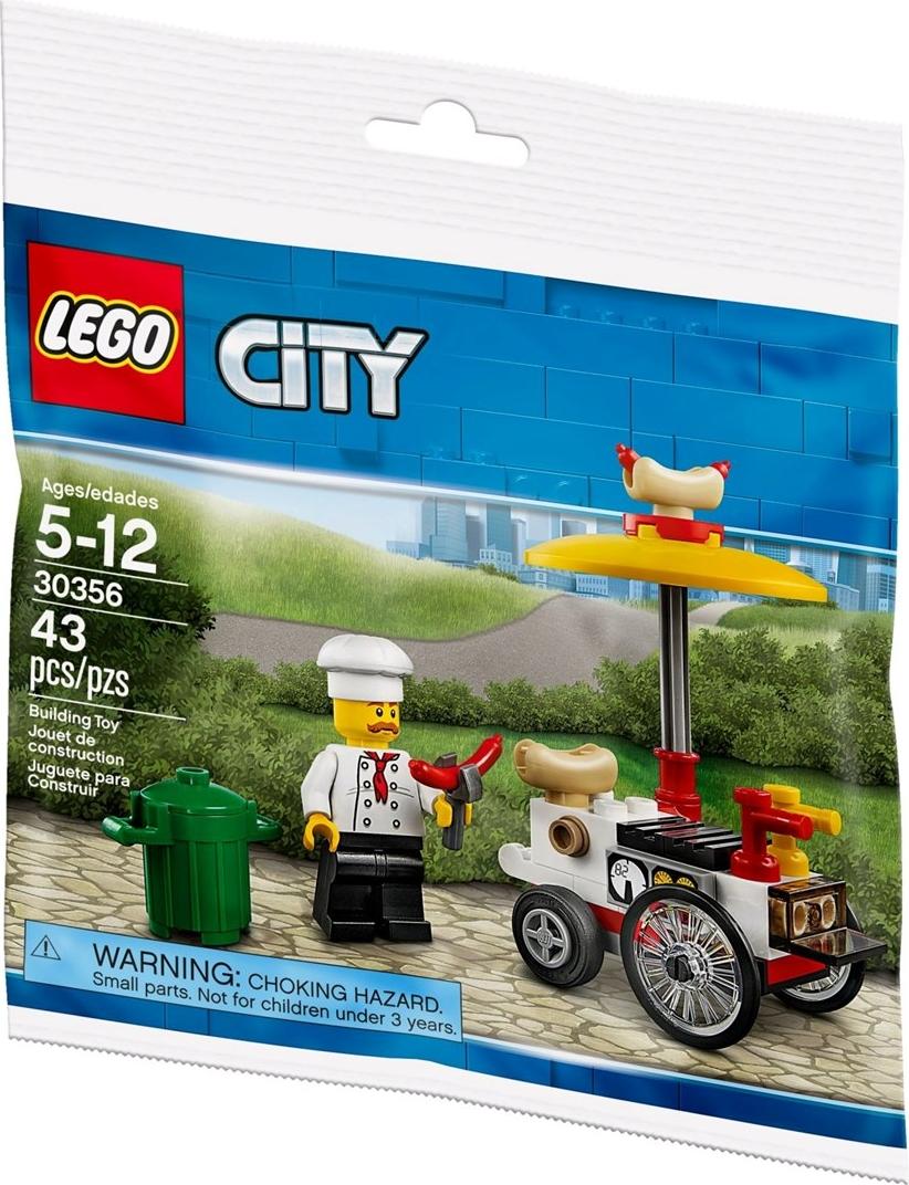 LEGO City Hot Dog Stand 30356, Stavebnica, 5 rok / roky, Plast, 43 kusov