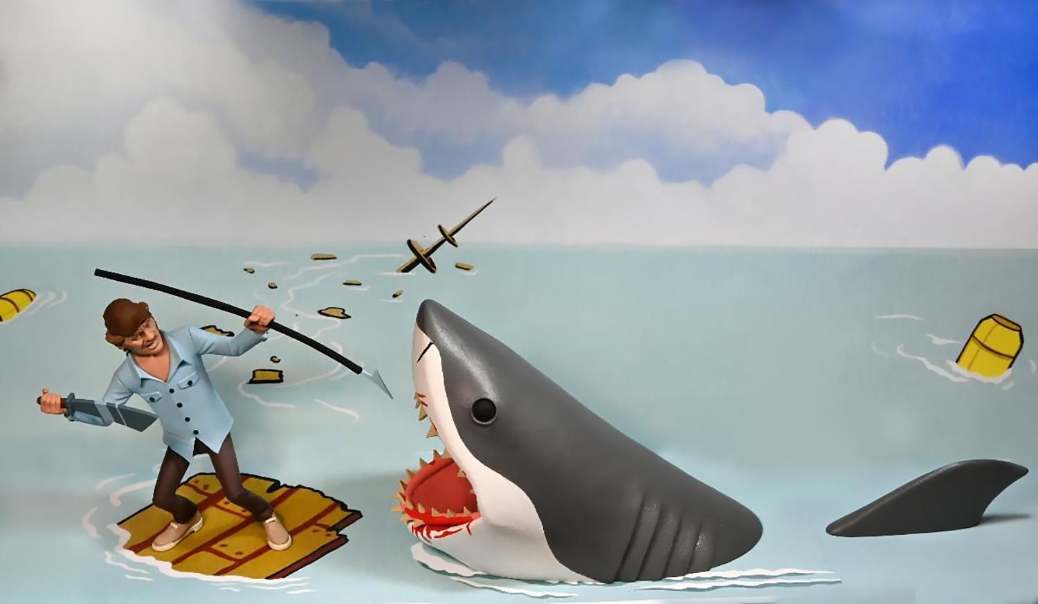 NECA Jaws - 6" figure - Toony figure " Jaws & Quint 2 pack CASE 6 actionfiguren